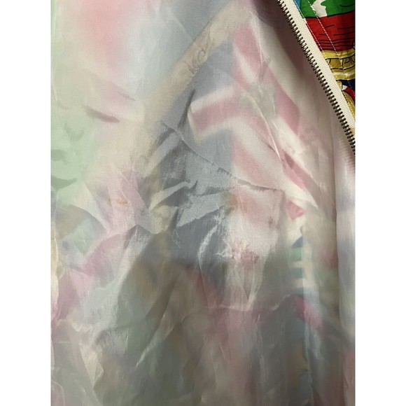 Lady C.A. Sport Jacket Womens 2X Vintage Silk Bold Print Shoulder Pads Nautical - Picture 11 of 12